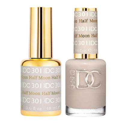 DND DC 301 Half Moon- DND DC Gel Polish & Matching Nail Lacquer Duo Set