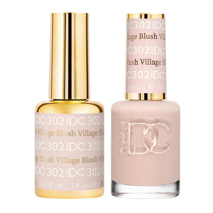 DND DC 302 Blush Village- DND DC Gel Polish & Matching Nail Lacquer Duo Set