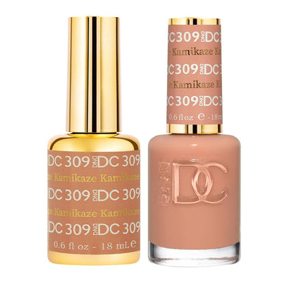 DND DC 309 Kamikaze - DND DC Gel Polish & Matching Nail Lacquer Duo Set