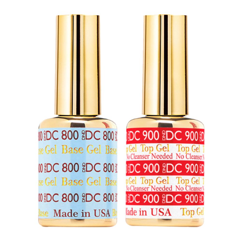 DND DC Holiday Gift Bubdle: 7 Gel Polishes, 1 Base Gel, 1 Top Gel - 280, 027, 254, 063, 262, 068, 036