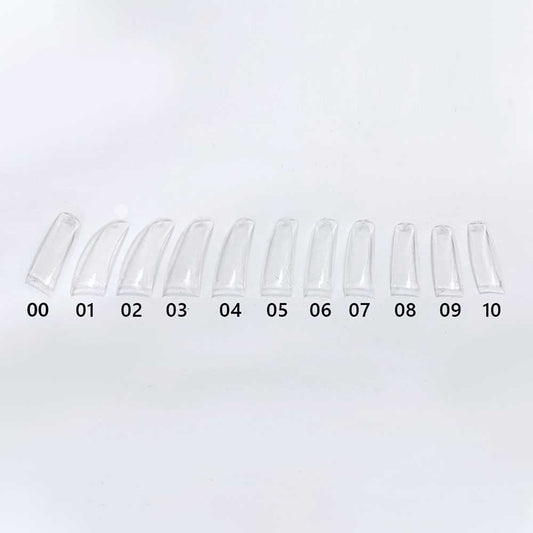 DND Clear Tip Set of 11 Sizes: #0,1,2,3,4,5,6,7,8,9,10