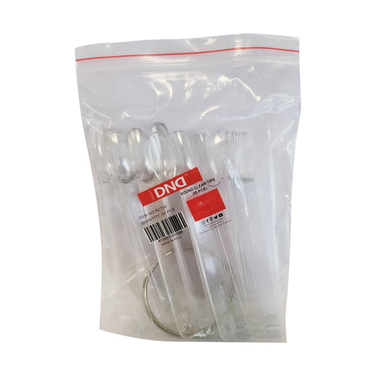 DND Round Clear Tips (50 pcs)