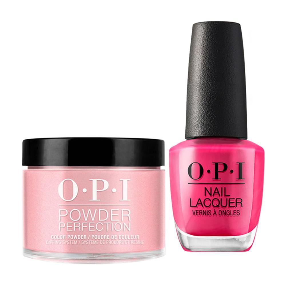 OPI - Dip & Lacquer Combo - E44 Pink Flamenco