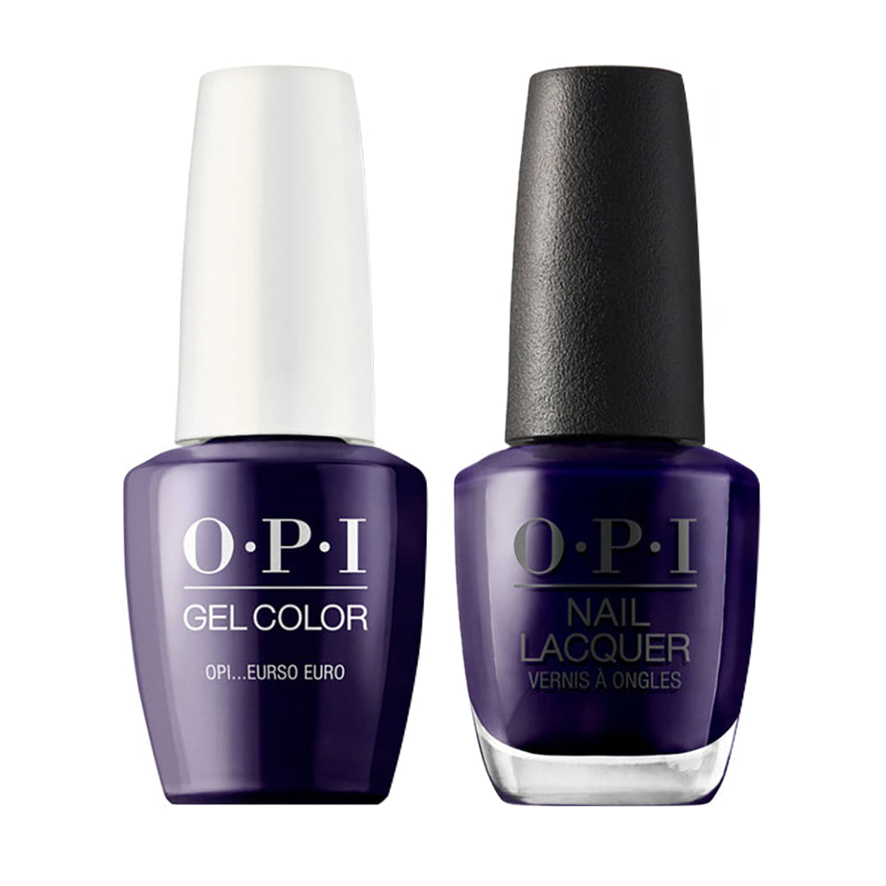 OPI E72 OPI….Eurso Euro - Gel Polish & Matching Nail Lacquer Duo Set 0.5oz