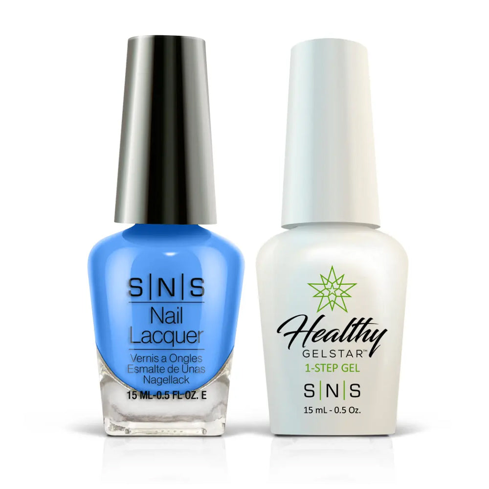 SNS EE15 - Swept Away - SNS Gel Polish & Matching Nail Lacquer Duo Set - 0.5oz