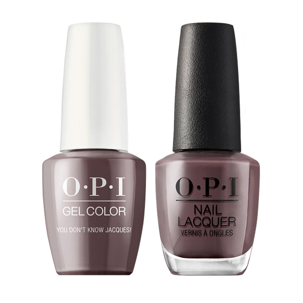 OPI F15 You Don't Know Jacques! - Gel Polish & Matching Nail Lacquer Duo Set 0.5oz