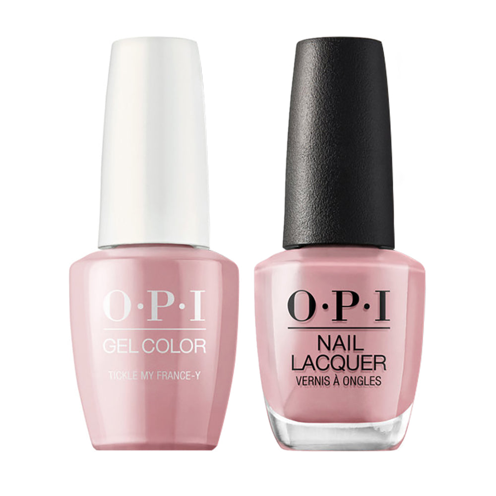 OPI F16 Tickle My France-y - Gel Polish & Matching Nail Lacquer Duo Set 0.5oz