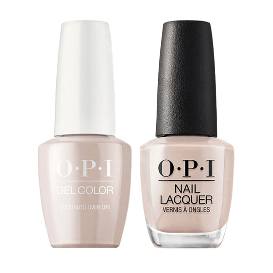OPI F89 Coconuts Over OPI - Gel Polish & Matching Nail Lacquer Duo Set 0.5oz