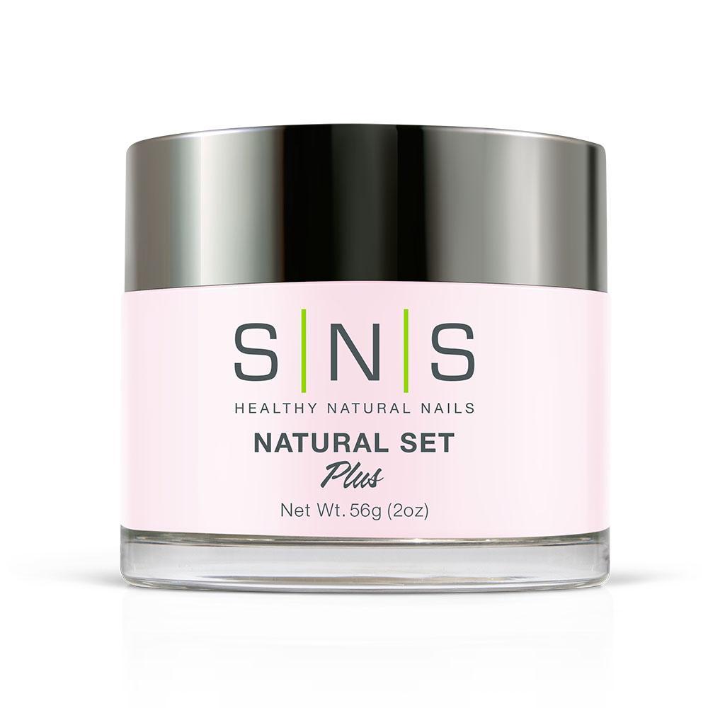 SNS Natural Set Dipping Power Pink & White - 2 Oz