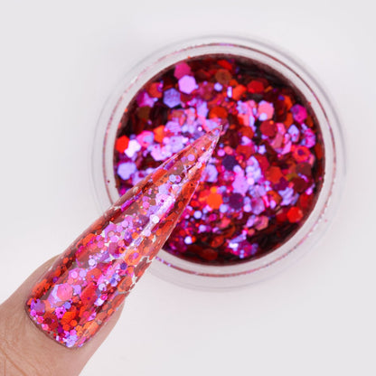 LDS Fairytale Glitter Nail Art - FT02 - Vampire Lovers - 0.5 oz