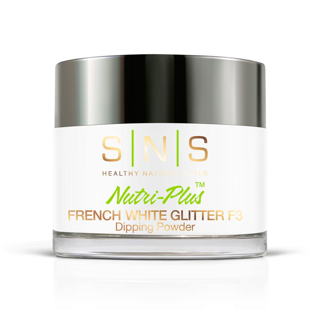 SNS French White Glitter F3 Dipping Power Pink & White - 2oz