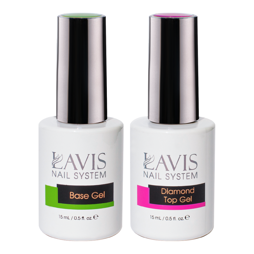 LAVIS Holiday Gift Bundle Set 2: 7 Gel & Lacquer, 1 Base Gel, 1 Top Gel - 070; 013; 007; 044; 071; 077; 045