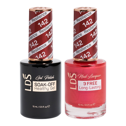 LDS Holiday Gift Bubdle: 7 Gel Polishes, 1 Base Gel, 1 Top Gel - 143, 145, 142, 072, 147, 146, 089