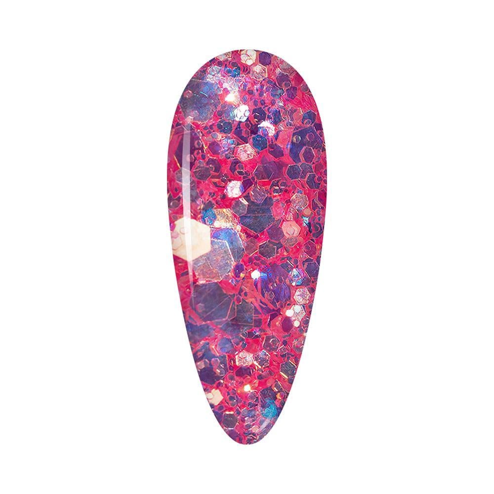 LDS Holographic Chunky Glitter Nail Art - DGL04 0.5 oz