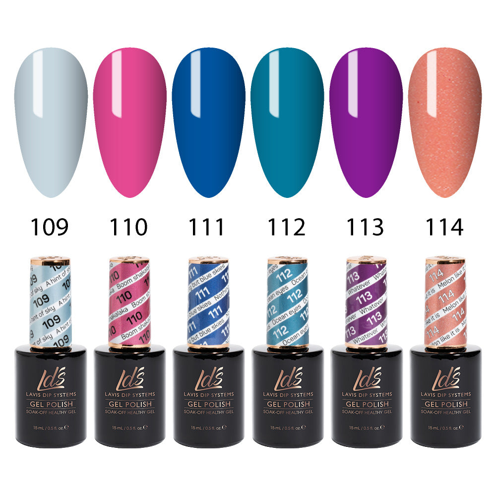 LDS Healthy Gel Color Set (6 colors) : 109 to 114