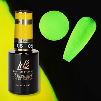 LDS 06 Crayola Yellow - Gel Polish 0.5 oz - Glow In The Dark