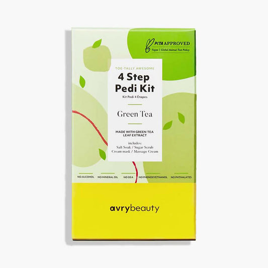 AVRY BEAUTY - 4 Steps Pedi Kit - Green Tea