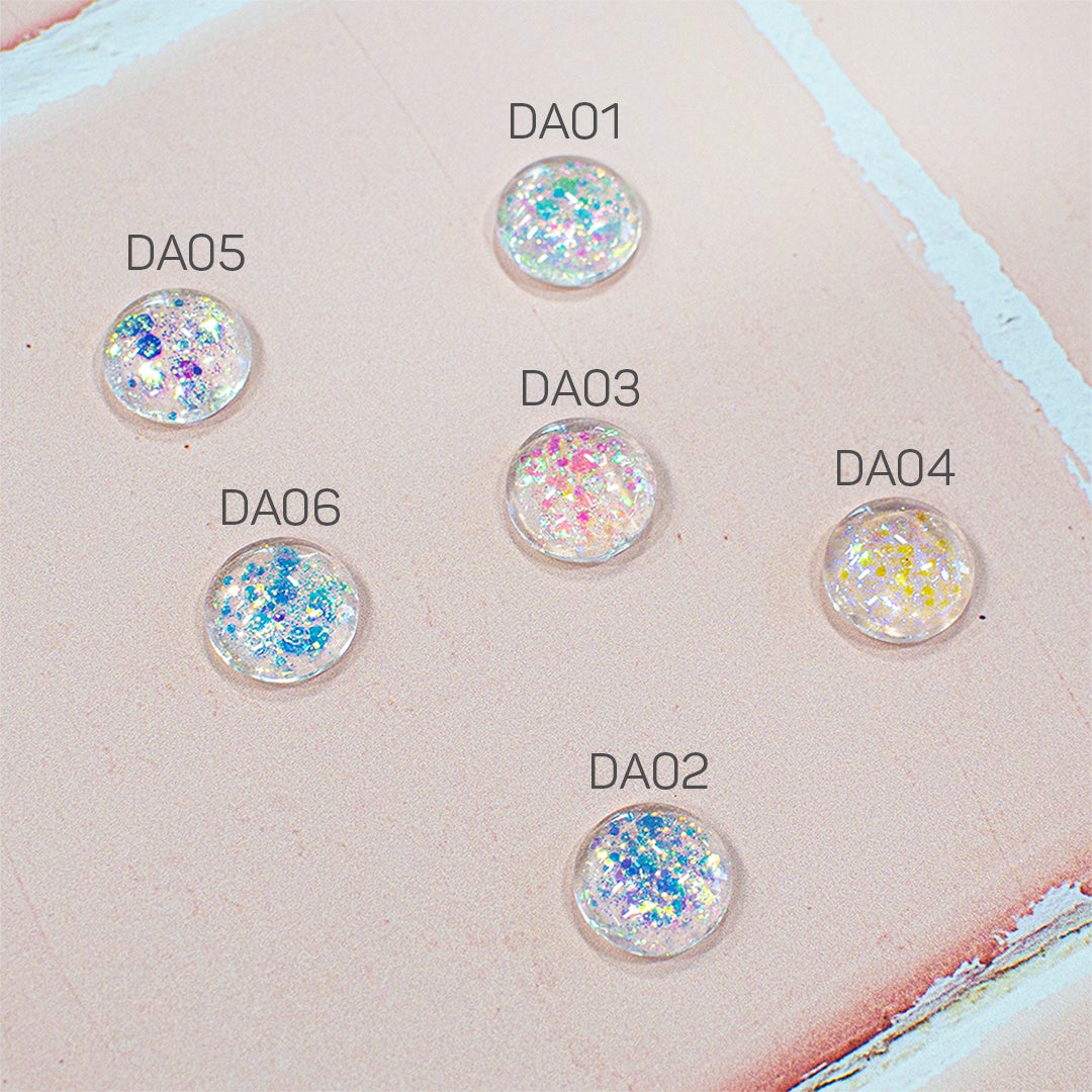 LDS Dazzle Glitter Nail Art (6 colors): DA01 - DA06 - 0.5 oz