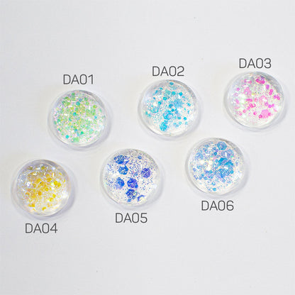 LDS Dazzle Glitter Nail Art (6 colors): DA01 - DA06 - 0.5 oz