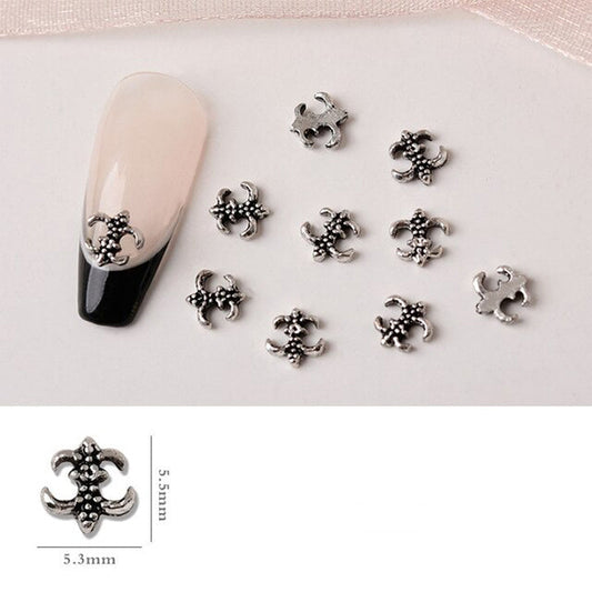  #2B Mixed Retro Nail Charms - Silver by Classy Nail Art sold by DTK Nail Supply