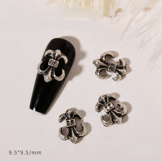  #6B Mixed Retro Nail Charms - Silver by Classy Nail Art sold by DTK Nail Supply