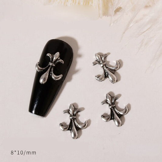  #7B Mixed Retro Nail Charms - Silver by Classy Nail Art sold by DTK Nail Supply