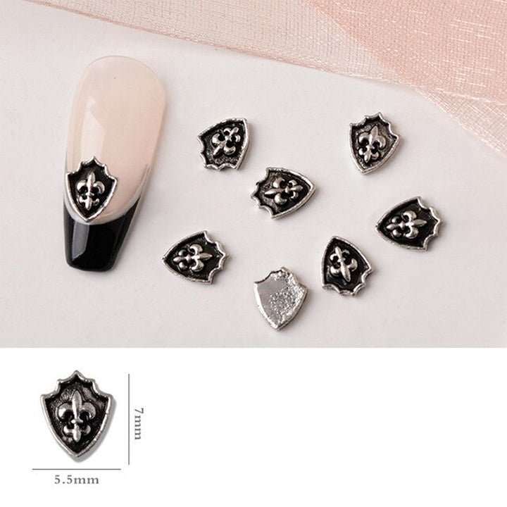  #9B Mixed Retro Nail Charms - Silver by Classy Nail Art sold by DTK Nail Supply