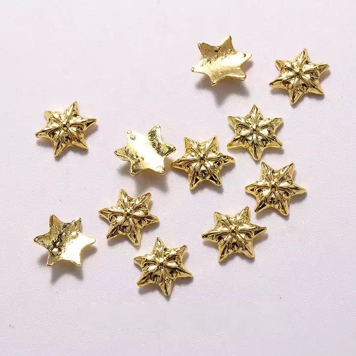  #11A Mixed Retro Nail Charms - Gold by Classy Nail Art sold by DTK Nail Supply