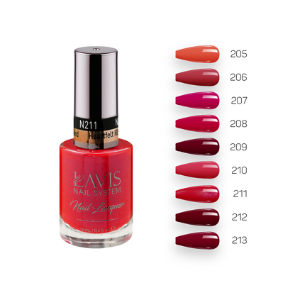 Lavis Healthy Nail Lacquer Fall Winter Set N7 (9 colors) : 205, 206, 207, 208, 209, 210, 211, 212, 213