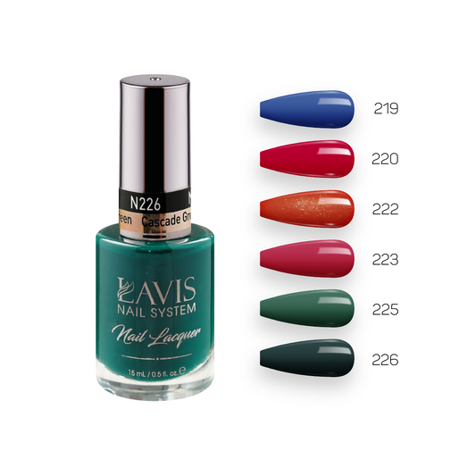 Lavis Healthy Nail Lacquer Holiday Fall Set N5 (6 colors) : 219, 220, 222, 223, 225, 226