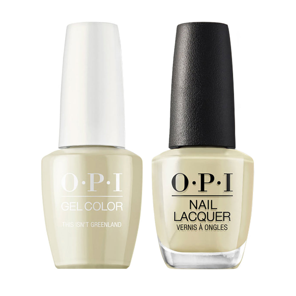 OPI I58 This Isn’t Greenland - Gel Polish & Matching Nail Lacquer Duo Set 0.5oz