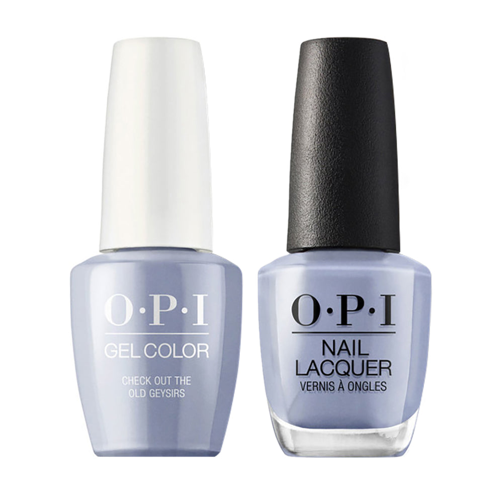 OPI I60 Check Out the Old Geysirs - Gel Polish & Matching Nail Lacquer Duo Set 0.5oz