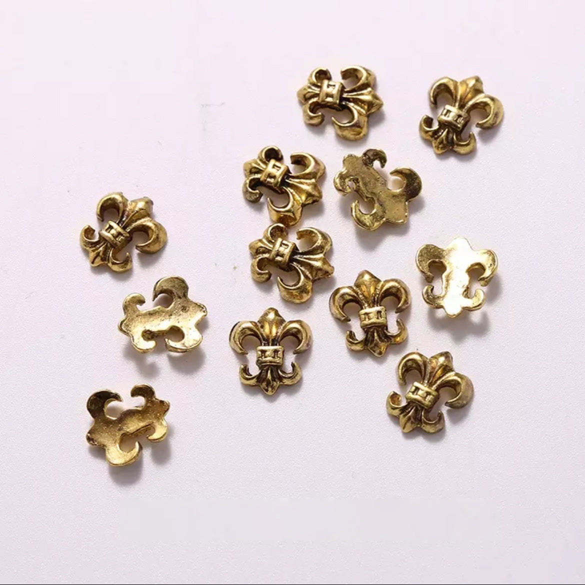  #3A Mixed Retro Nail Charms - Gold by Classy Nail Art sold by DTK Nail Supply