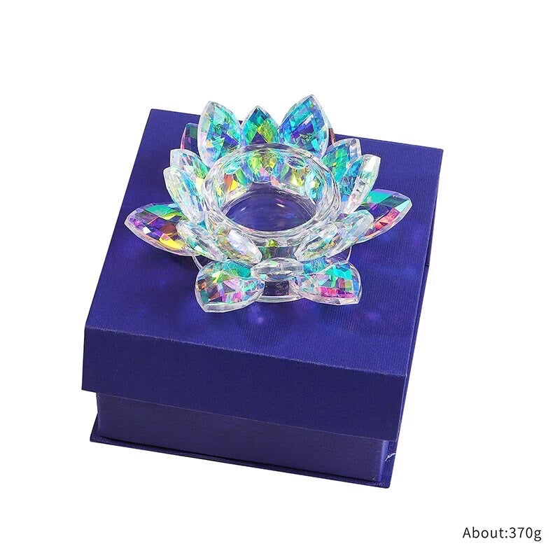 Crystal Lotus Flower Dappen Dish - Ab Color