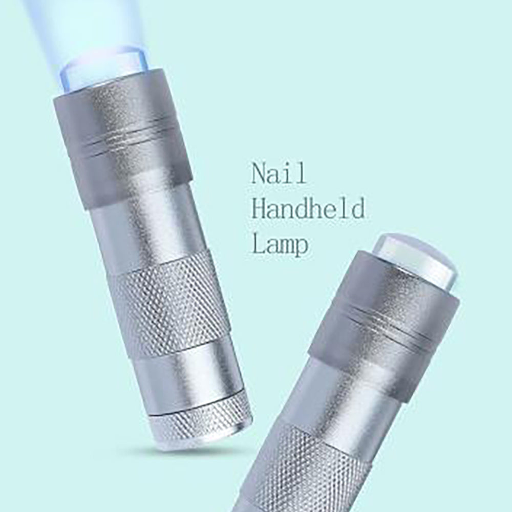 0.6W Professional Gel Polish Portable Mini Led Light Nail Dryer Lamp - Sliver