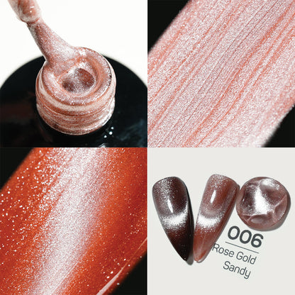 LDS 6 Rose Gold Sandy - Gel Polish 0.5 oz - Ice Crystal