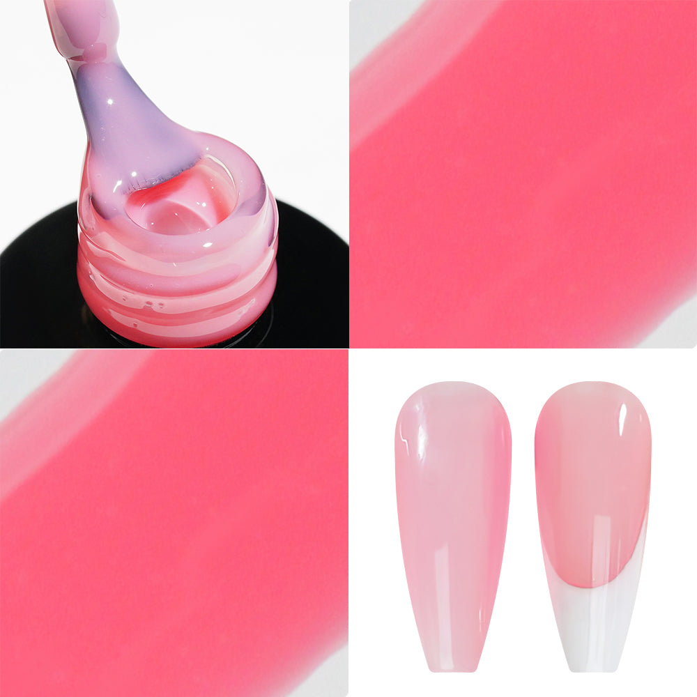 LDS 03 Carnation Pink - Gel Polish 0.5 oz - Jelly Nude