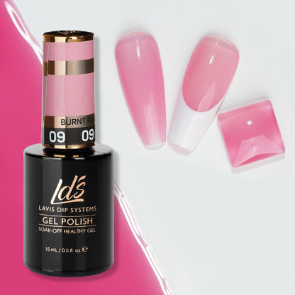 LDS 09 Burnt Plum - Gel Polish 0.5 oz - Jelly Nude