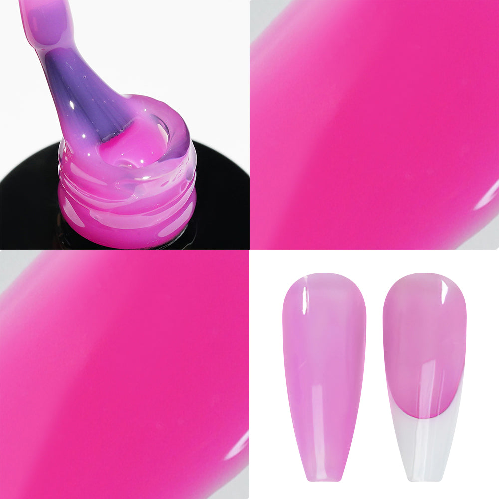 LDS 12 Hint of Violet - Gel Polish 0.5 oz - Jelly Nude