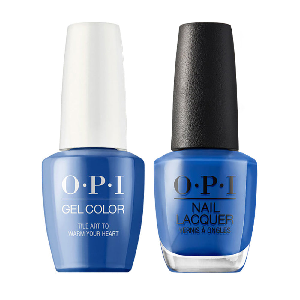 OPI L25 Tile Art to Warm Your Heart - Gel Polish & Matching Nail Lacquer Duo Set 0.5oz