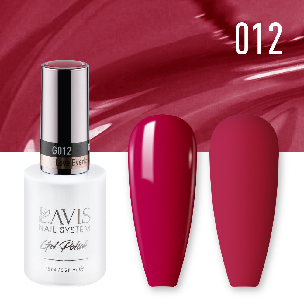 LAVIS 012 Love Everlasting - Gel Polish & Matching Nail Lacquer Duo Set - 0.5oz