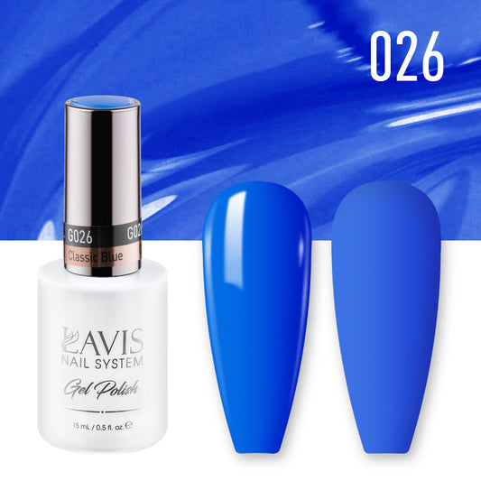 LAVIS 026 Classic Blue - Gel Polish 0.5oz