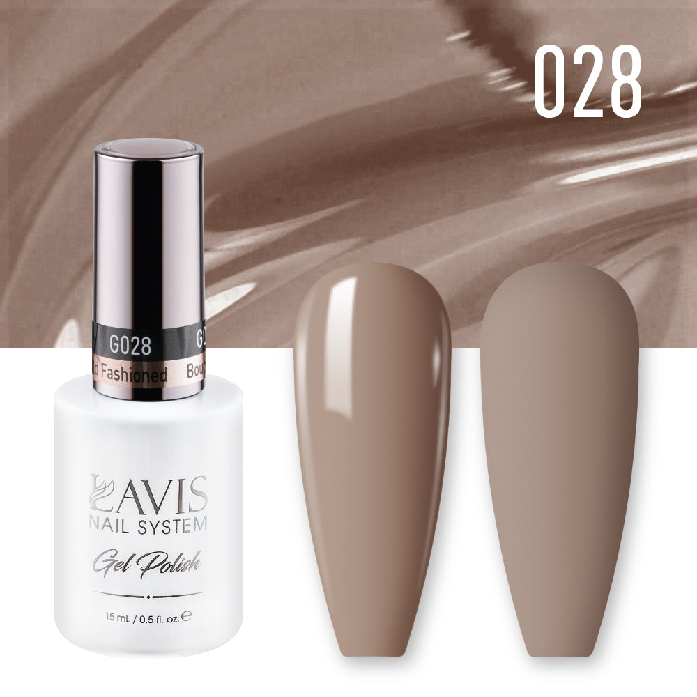 LAVIS 028 Bourbon Old Fashioned - Gel Polish & Matching Nail Lacquer Duo Set - 0.5oz