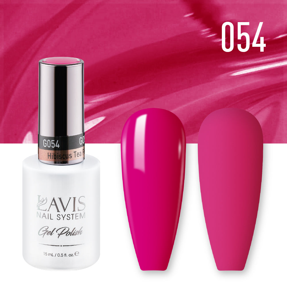 LAVIS 054 Hibiscus Tea Pink - Gel Polish 0.5oz