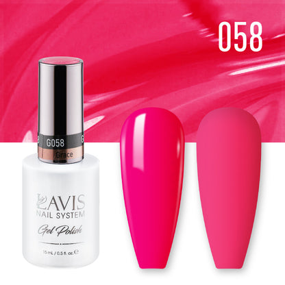 LAVIS 058 Grace - Gel Polish & Matching Nail Lacquer Duo Set - 0.5oz