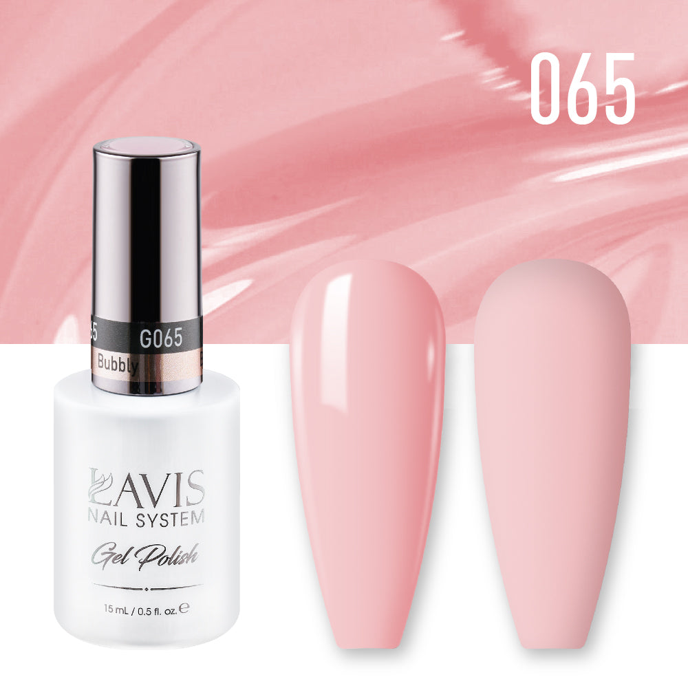 LAVIS 065 Bubbly - Gel Polish & Matching Nail Lacquer Duo Set - 0.5oz