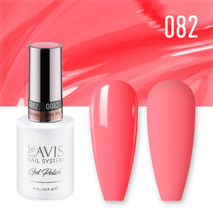 LAVIS 082 Love Me Harder Honey - Gel Polish & Matching Nail Lacquer Duo Set - 0.5oz