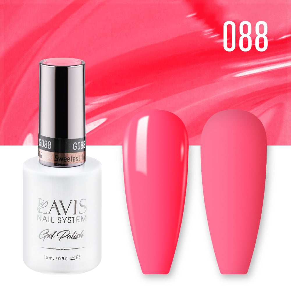 LAVIS 088 Sweetest 16 - Gel Polish & Matching Nail Lacquer Duo Set - 0.5oz