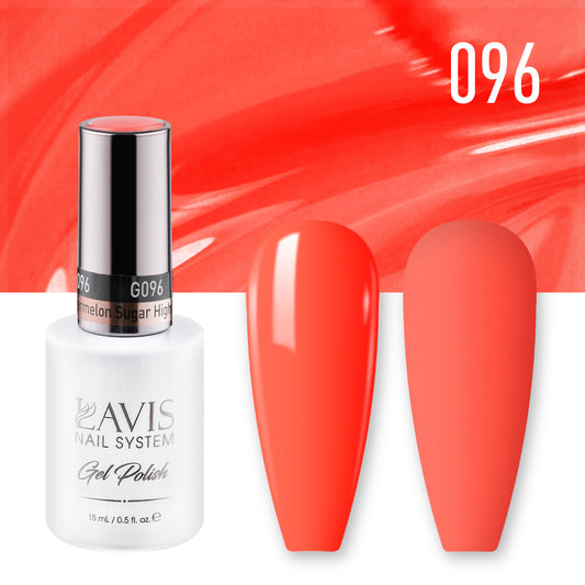 LAVIS 096 Watermelon Sugar High - Gel Polish & Matching Nail Lacquer Duo Set - 0.5oz