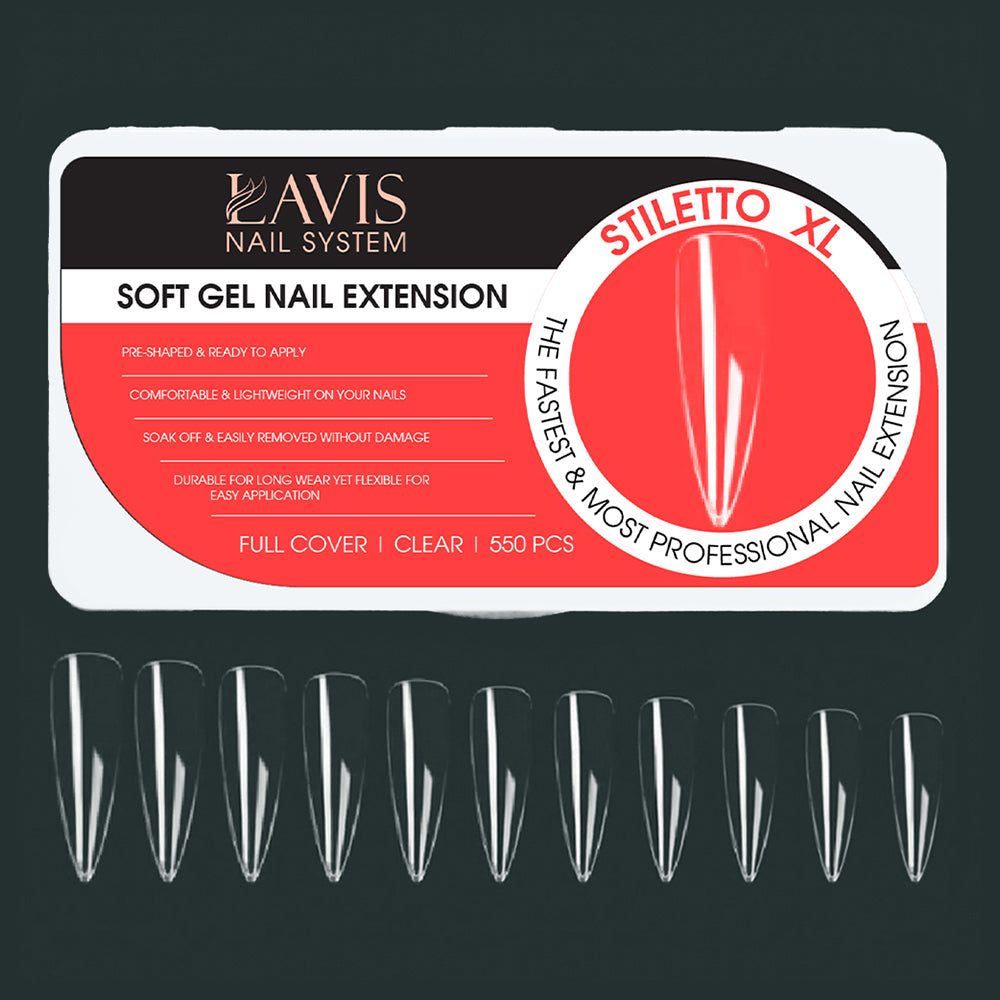LAVIS - Stiletto XL Nail Tips